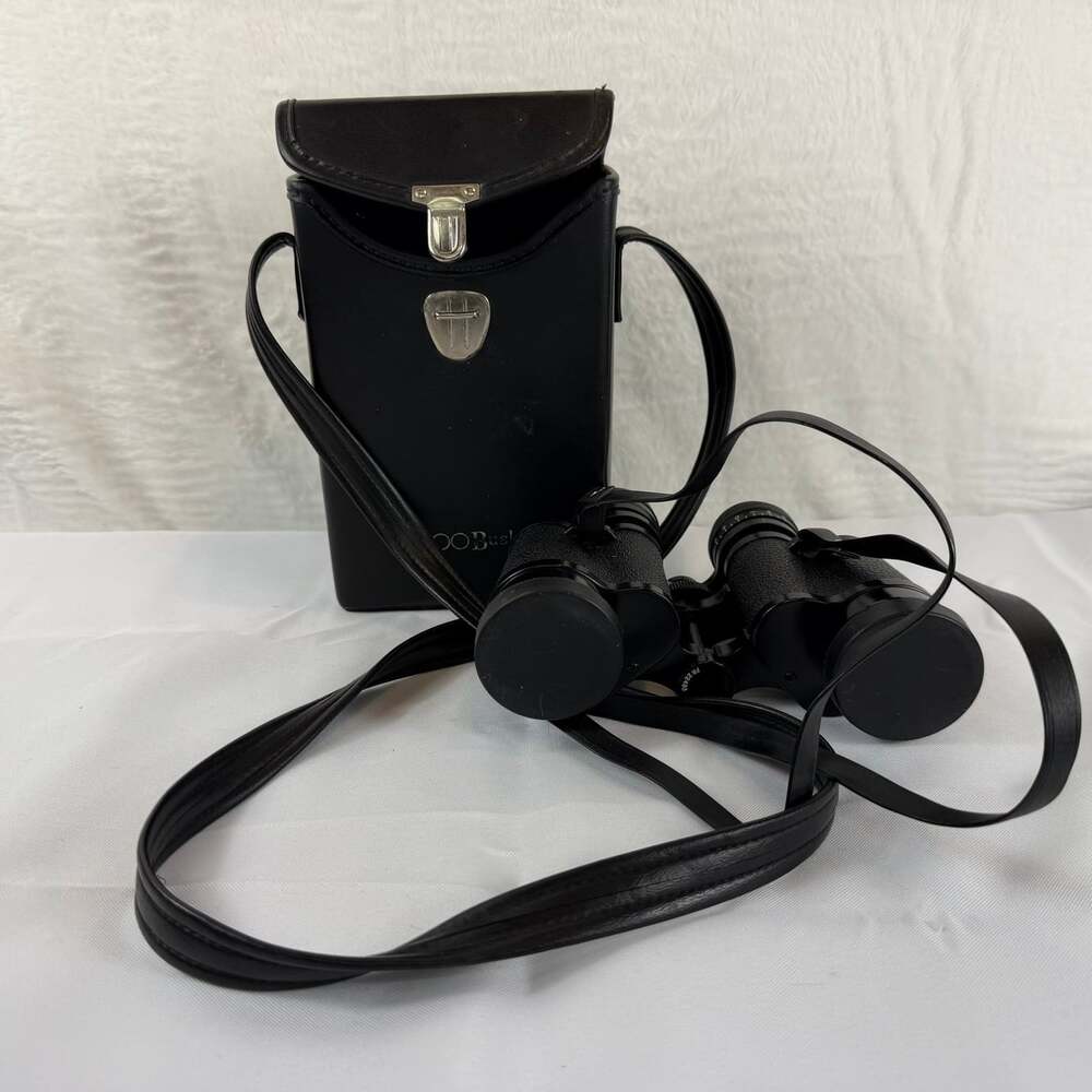 Vintage Bushnell Sportview 7x35 Binoculars Japan Wide Field 10° With Case Strap*